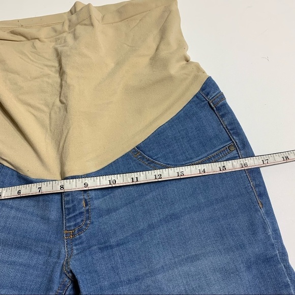 INDIGO Blue Motherhood Fit Belly Light Wash Maternity Jeans - Picture 8 of 9